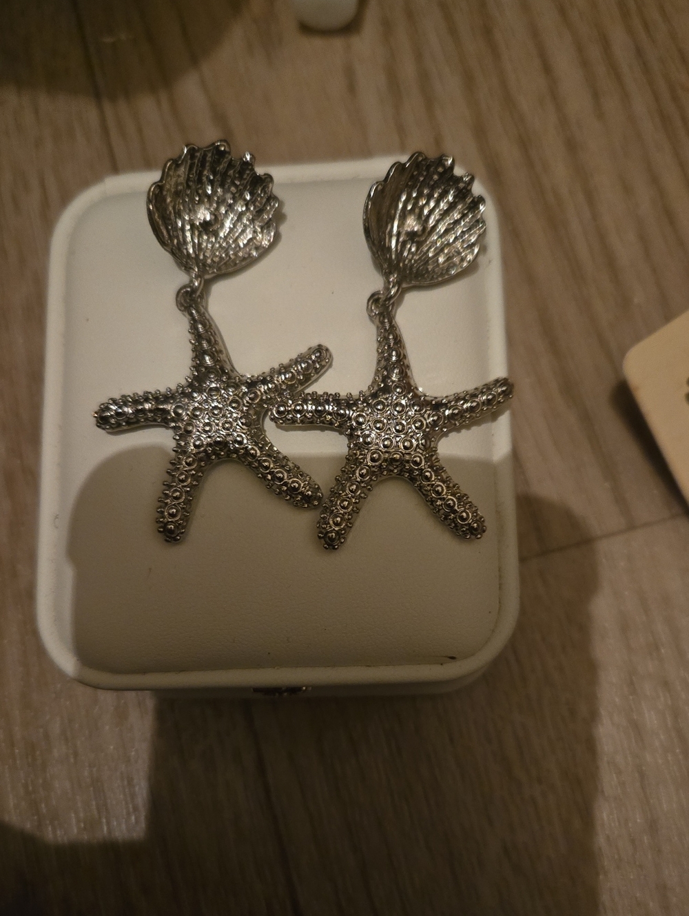 Silver Starfish Drop Earrings - Beach Inspired Women Accessories